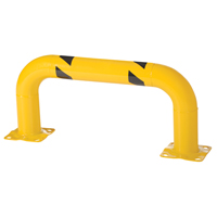 Garde-corps &agrave; profil bas pour rayonnages, 3' la x 1,4' h, Jaune Oxford Builders Supplies Inc