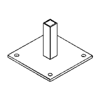 Pied de support pour murs-rideaux Oxford Builders Supplies Inc