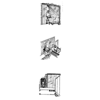 Strip Curtain Doors, 4' x 7' Door Opening, 8" Strip Width, 0.080" Strip Thickness Oxford Builders Supplies Inc