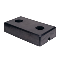Molded Dock Bumpers, Rubber, 18" W x 4" D x 10" H Oxford Builders Supplies Inc