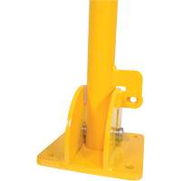 Fold-Down Bollards, Steel, 42" H x 1-3/4" W, Yellow Oxford Builders Supplies Inc