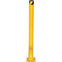 Offset Bollard, Steel, 54" H x 4-1/2" W, Yellow Oxford Builders Supplies Inc