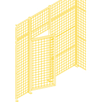 Composantes pour partitions & cloisons grillag&eacute;es - Portes battantes, 3' la x 7' h Oxford Builders Supplies Inc