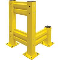 Barri&egrave;re de s&eacute;curit&eacute; de qualit&eacute; industrielle, Acier, 19" lo x 12" h, Jaune s&eacute;curit&eacute; OSHA Oxford Builders Supplies Inc