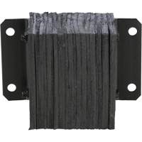 Laminated Dock Bumper, Horizontal, Rubber, 12" W x 6" D x 10" H Oxford Builders Supplies Inc