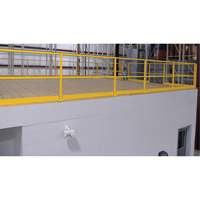 Barri&egrave;re de s&eacute;curit&eacute; pour mezzanine, 68-1/2" lo x 42" ha, 80-1/16" &eacute;lev&eacute;e, Jaune Oxford Builders Supplies Inc