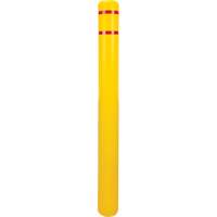 Capuchon en poly&eacute;thyl&egrave;ne pour borne de protection, 4-1/2" dia. x 52" l, Rouge/Jaune Oxford Builders Supplies Inc