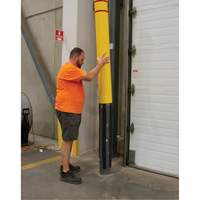Polyethylene Bollard Cover, 6-5/8" Dia. x 60" L, Red/Yellow Oxford Builders Supplies Inc