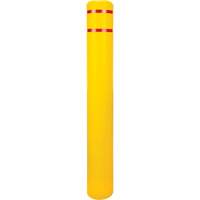 Capuchon en poly&eacute;thyl&egrave;ne pour borne de protection, 6-5/8" dia. x 52" l, Rouge/Jaune Oxford Builders Supplies Inc