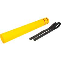 Capuchon en poly&eacute;thyl&egrave;ne pour borne de protection, 6-5/8" dia. x 52" l, Rouge/Jaune Oxford Builders Supplies Inc
