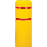 Capuchon en poly&eacute;thyl&egrave;ne pour borne de protection, 6-5/8" dia. x 52" l, Rouge/Jaune Oxford Builders Supplies Inc