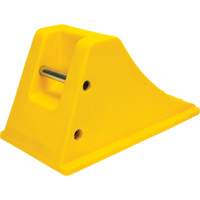Cales de roue avec surface antid&eacute;rapante en aluminium, Polyur&eacute;thane, Jaune s&eacute;curit&eacute; OSHA, 11-1/4" la x 21" p x 12-1/4" h Oxford Builders Supplies Inc