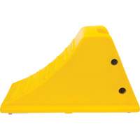 Cales de roue avec surface antid&eacute;rapante en aluminium, Polyur&eacute;thane, Jaune s&eacute;curit&eacute; OSHA, 11-1/4" la x 21" p x 12-1/4" h Oxford Builders Supplies Inc