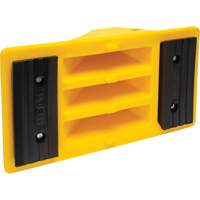 Cales de roue avec surface antid&eacute;rapante en caoutchouc, Polyur&eacute;thane, Jaune, 11-1/4" la x 21" p x 12-1/4" h Oxford Builders Supplies Inc