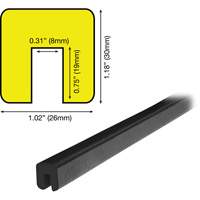 Butoir de protection de rebords mod&egrave;le G 5M, Longueur 2' (0,6096 m) Oxford Builders Supplies Inc