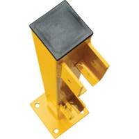 Poteau d'extr&eacute;mit&eacute; pour garde-corps l&eacute;gers, Acier, 42" h, Jaune s&eacute;curit&eacute; OSHA Oxford Builders Supplies Inc