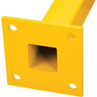 Poteau de coin pour garde-corps l&eacute;gers, Acier, 42" h, Jaune s&eacute;curit&eacute; OSHA Oxford Builders Supplies Inc