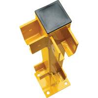 Poteau de coin pour garde-corps l&eacute;gers, Acier, 42" h, Jaune s&eacute;curit&eacute; OSHA Oxford Builders Supplies Inc