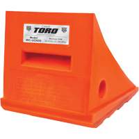 Cale-roue polyvalente de 25 tonnes, Ur&eacute;thane, Orange Oxford Builders Supplies Inc