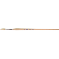 Pinceau de forme ronde en soies blanches pures pour marquage, Largeur de la brosse de 1/4", Soie blanche, Manche &agrave; Bois Oxford Builders Supplies Inc