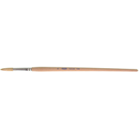 Pinceau de forme ronde en soies blanches pures pour marquage, Largeur de la brosse de 9/32", Soie blanche, Manche &agrave; Bois Oxford Builders Supplies Inc