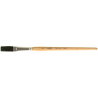 Pinceau une passe, Largeur de la brosse de 1/2", Soie de bœuf, Manche &agrave; Bois Oxford Builders Supplies Inc