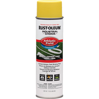 Peinture pour traçage de ligne pour terrain de gymnastique Industrial Choice AF1600, Jaune, 17 oz, Canette a&eacute;rosol Oxford Builders Supplies Inc