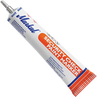 Security Check Paint Marker, 1.7 oz., Tube, White Oxford Builders Supplies Inc