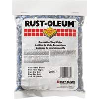 Pastilles de vinyle d&eacute;coratives Concrete Saver, 0,5 kg, Sac, M&eacute;lange noir/blanc/bleu Oxford Builders Supplies Inc
