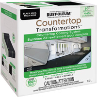 Syst&egrave;me de rev&ecirc;tement au mica pour comptoir Countertop Transformations, 1,42 L, Trousse, Mica noir Oxford Builders Supplies Inc