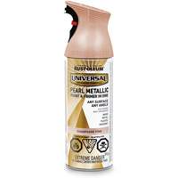Universal&reg; Pearl Paint & Primer In One Spray Paint, Champagne Pink, Metallic, Aerosol Can Oxford Builders Supplies Inc