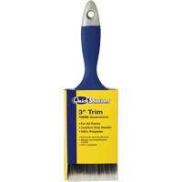 Quick Solutions Trim Brush, Polyester, Plastic Handle, 3" Width Oxford Builders Supplies Inc