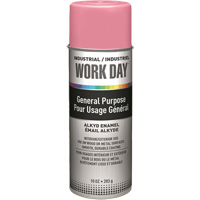 Industrial Work Day Paint, Pink, Gloss, 10 oz., Aerosol Can Oxford Builders Supplies Inc