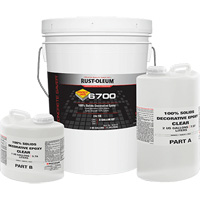 &eacute;poxy d&eacute;coratif 100 % de solides 6700, 3 gal., &eacute;poxy, Tr&egrave;s brillant, Transparent Oxford Builders Supplies Inc