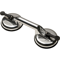Manually Operated Hand Vacuum Cups - Double Handcup, 66 lbs. Capacity, 4-5/8", Lever, 13" Handle Length Oxford Builders Supplies Inc