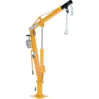 Winch Operated Truck Jib Crane, 1000 lbs. (0.5 tons) Capacity, 86-1/2" Max. Clearance Oxford Builders Supplies Inc
