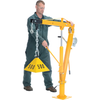 Winch Operated Truck Jib Crane, 1000 lbs. (0.5 tons) Capacity, 86-1/2" Max. Clearance Oxford Builders Supplies Inc