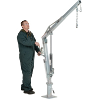Winch Operated Truck Jib Crane, 500 lbs. (0.25 tons) Capacity, 99" Max. Clearance Oxford Builders Supplies Inc