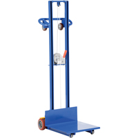 Empileur &agrave; plateforme, M&eacute;canisme Treuil manuel, Capacit&eacute; de 400 lb, Levage max de 58" Oxford Builders Supplies Inc