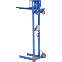 Empileur &agrave; plateforme, M&eacute;canisme Treuil manuel, Capacit&eacute; de 400 lb, Levage max de 58" Oxford Builders Supplies Inc