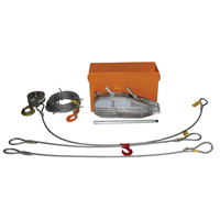Tirfor&reg; Wire Rope Hoist TU32 Rescue Kit, 5/8" Wire Diameter, 8000  lbs. (4 tons) Capacity Oxford Builders Supplies Inc