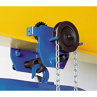 Corso&reg; Geared Trolley, 2000 lbs. (1 tons) Capacity, 2-1/3" - 8-2/3" Oxford Builders Supplies Inc