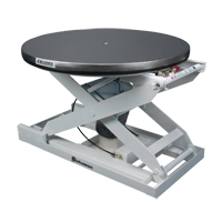 Positionneur pour palette &agrave; nivellement automatique EZ Loader E - plateforme en acier inoxydable, 43" lo x 43" la, Capacit&eacute; 4000 lb Oxford Builders Supplies Inc