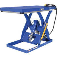 Table &eacute;l&eacute;vatrice &agrave; ciseaux hydraulique, Acier, 60" lo x 30" la, Cap. 3000 lb Oxford Builders Supplies Inc