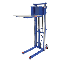 Hefti-Lift Load Stacker, Foot Pump Operated, 1500 lbs. Capacity, 63" Max Lift Oxford Builders Supplies Inc