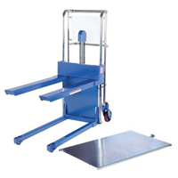 Hefti-Lift Load Stacker, Foot Pump Operated, 400 lbs. Capacity, 44" Max Lift Oxford Builders Supplies Inc