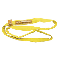 Polyester Round Sling, Yellow, 2-1/2" W x 12' L, 9000 lbs. Vertical Load Oxford Builders Supplies Inc