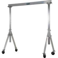 Adjustable Aluminum Gantry Crane, 8' L, 2000 lbs. (1 tons) Capacity Oxford Builders Supplies Inc