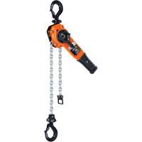 Series 653-A Ratchet Lever Hoist, 5' Lift, 1500 lbs. (0.75 tons) Capacity, Steel Chain Oxford Builders Supplies Inc
