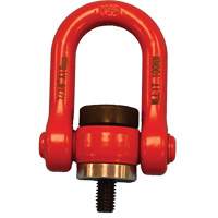 Anneau de levage pivotant VQ pour palan, M8, Longueur du filetage 12 mm, Acier alli&eacute; Oxford Builders Supplies Inc